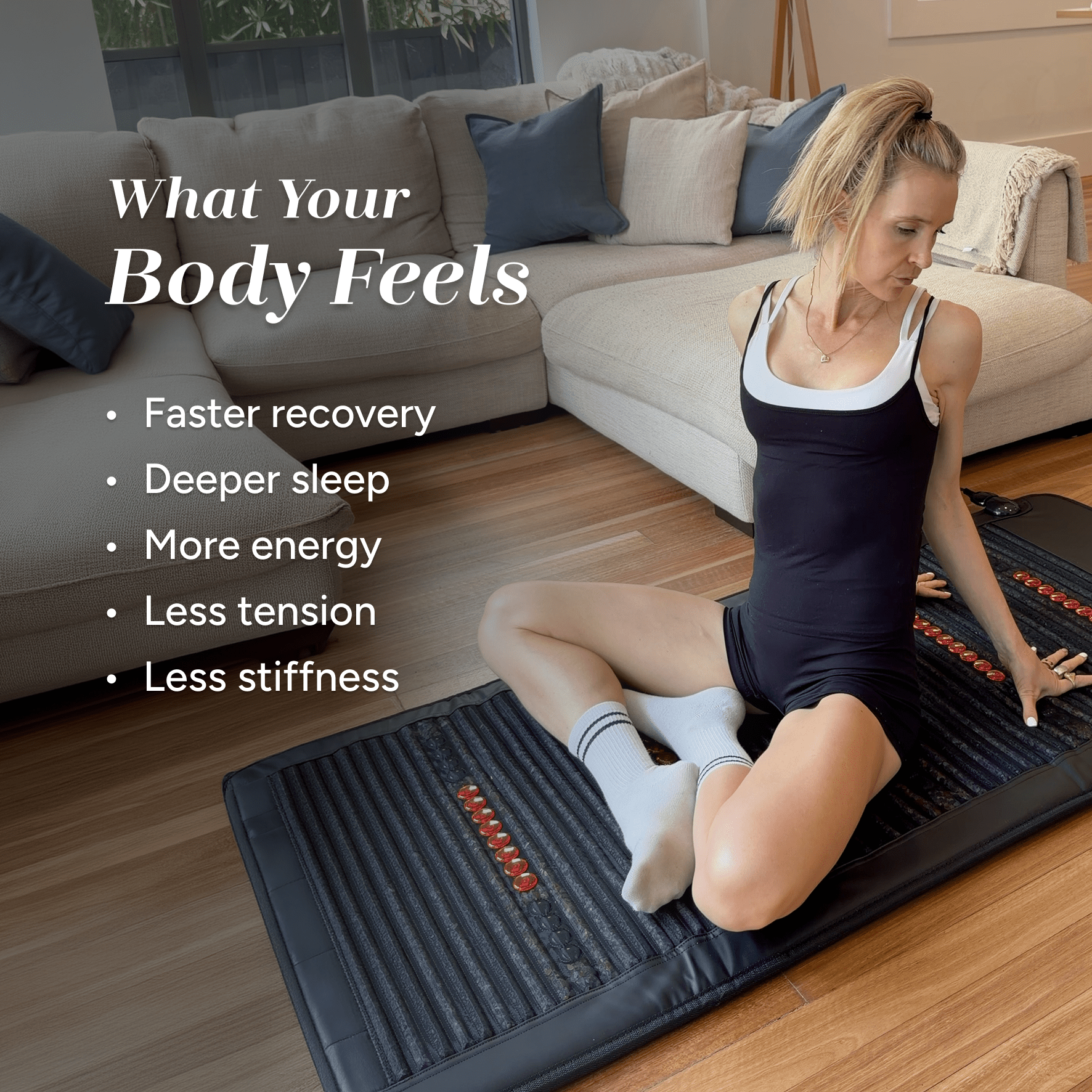 Align Infrared PEMF Mat - Full - Body PEMF Mat. Infrared Heat. Gemstone Therapy. by PeakMe, SKU PK-PEMF-A9000