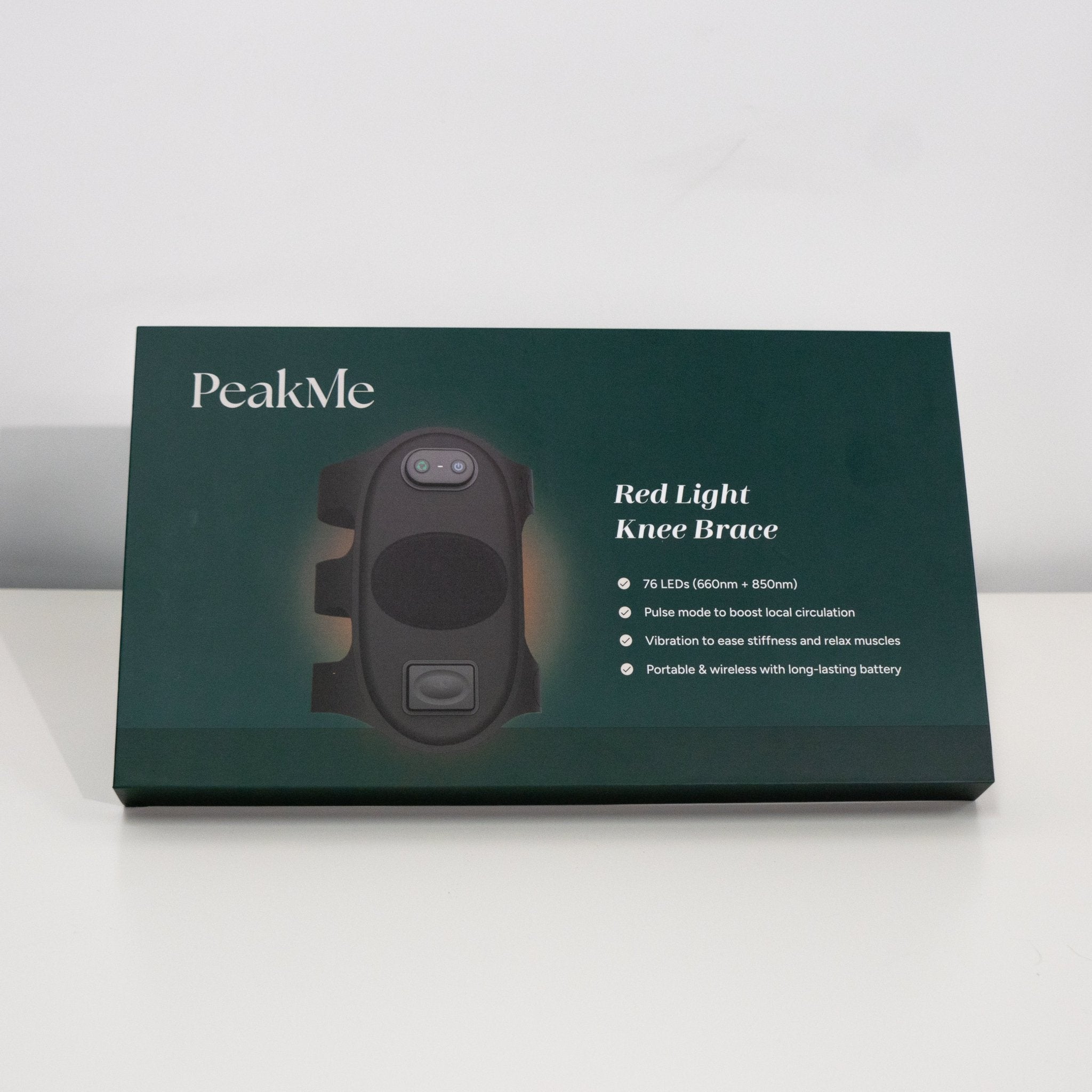 Red Light Knee Brace by PeakMe, SKU PK-RLT-KNEE