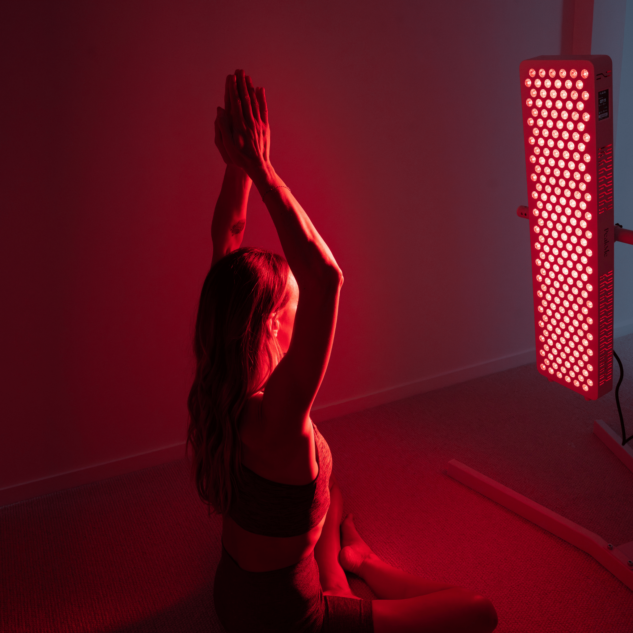 Red Light Therapy Panel Horizontal Stand by PeakMe, SKU PK - Stand - MS300 - D