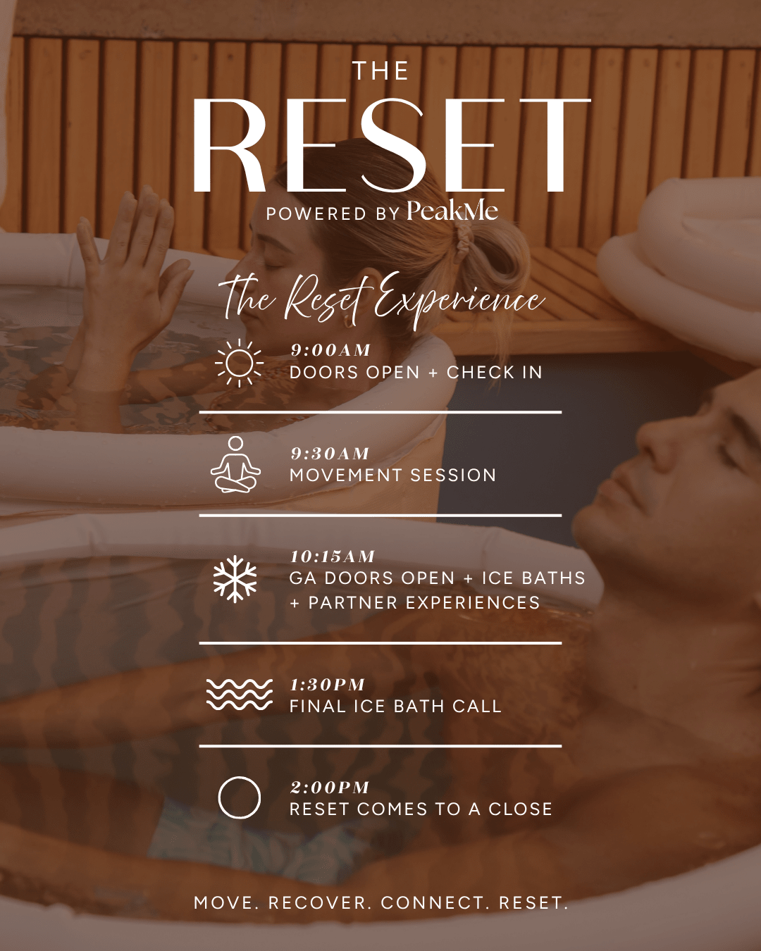 Reset Event / Rooftop 01 - Ice Baths, Coffee & Community by PeakMe, SKU