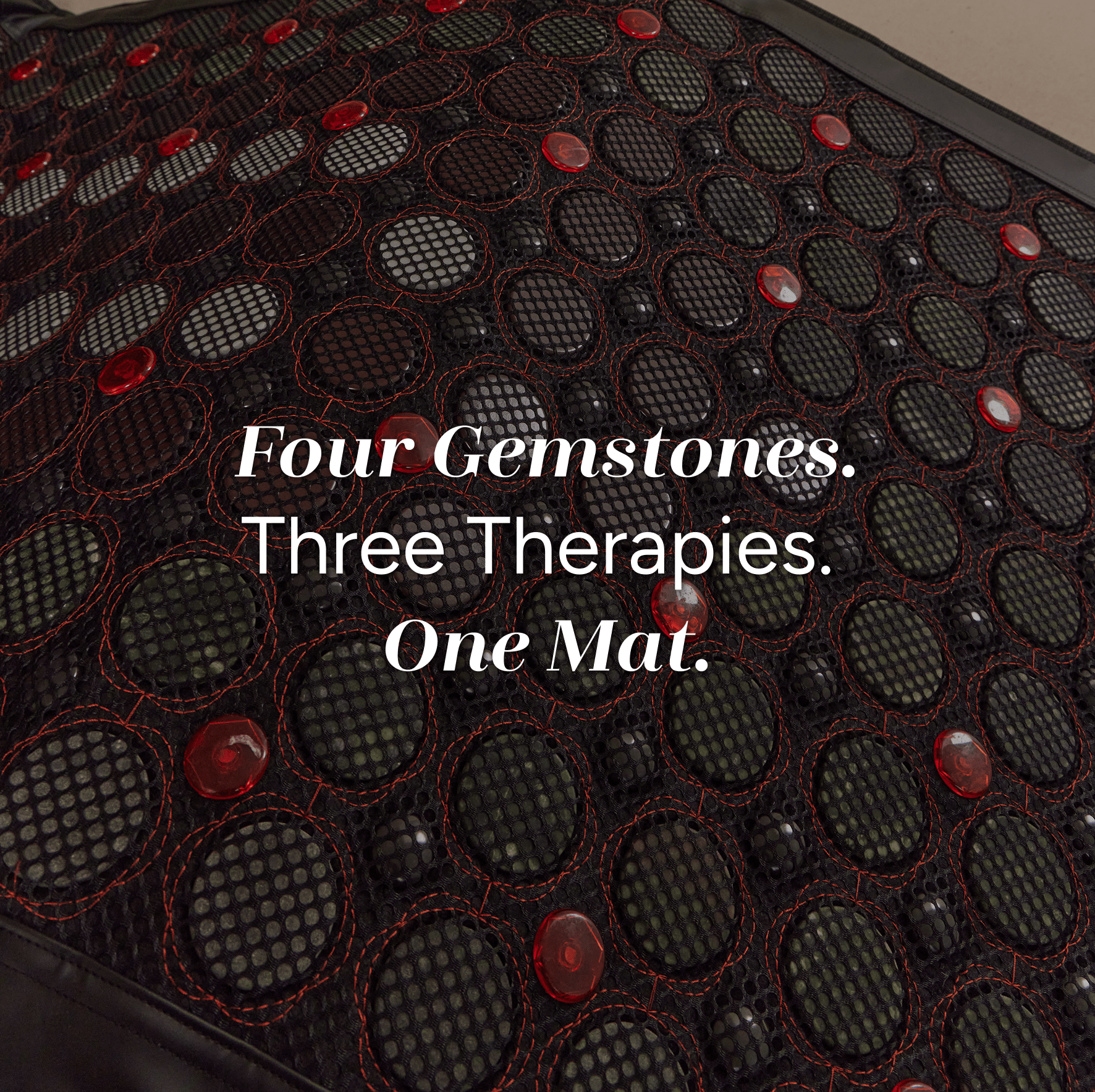 Restore Infrared PEMF Mat - Full - Body PEMF Mat. Red/NIR Light. Gemstone Therapy. by PeakMe, SKU PK-PEMF-A1000