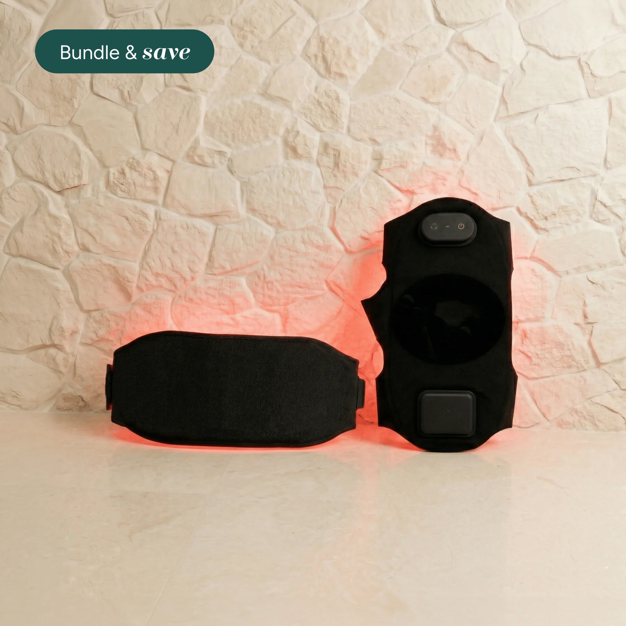 Soothe & Support Bundle - Wearable Red Light Therapy Bundle. Waist Belt + Knee Brace. by PeakMe, SKU PK-BDL-0006
