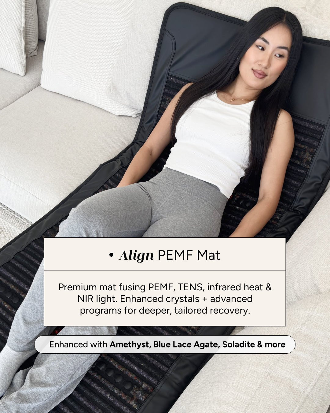 Align PEMF Mat with Infrared Gem Crystals by PeakMe, SKU PK-PEMF-A9000