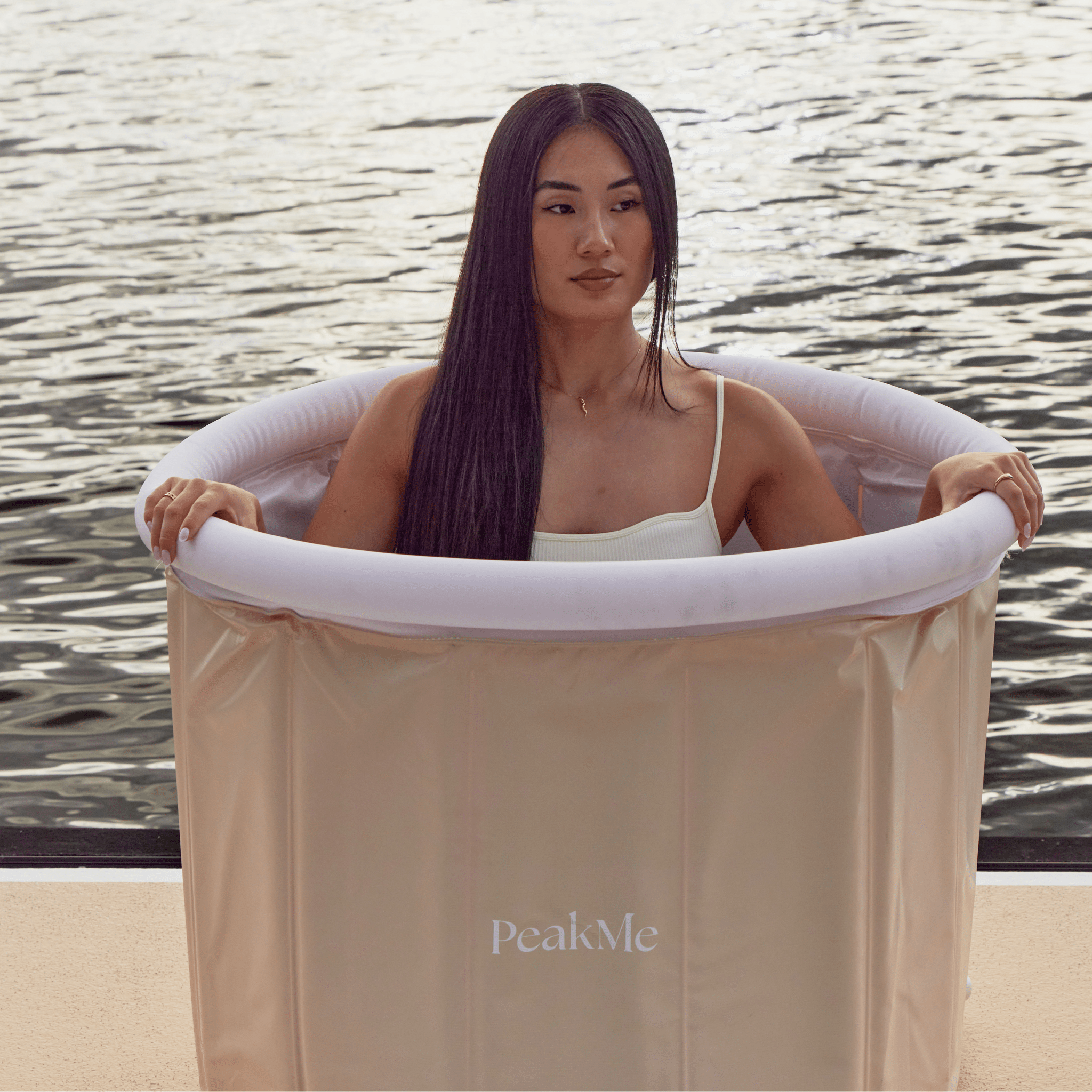 Core Ice Bath - Latte by PeakMe, SKU PK - ICE - 003