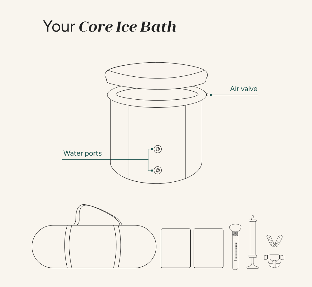 Core Ice Bath - Latte by PeakMe, SKU PK - ICE - 003