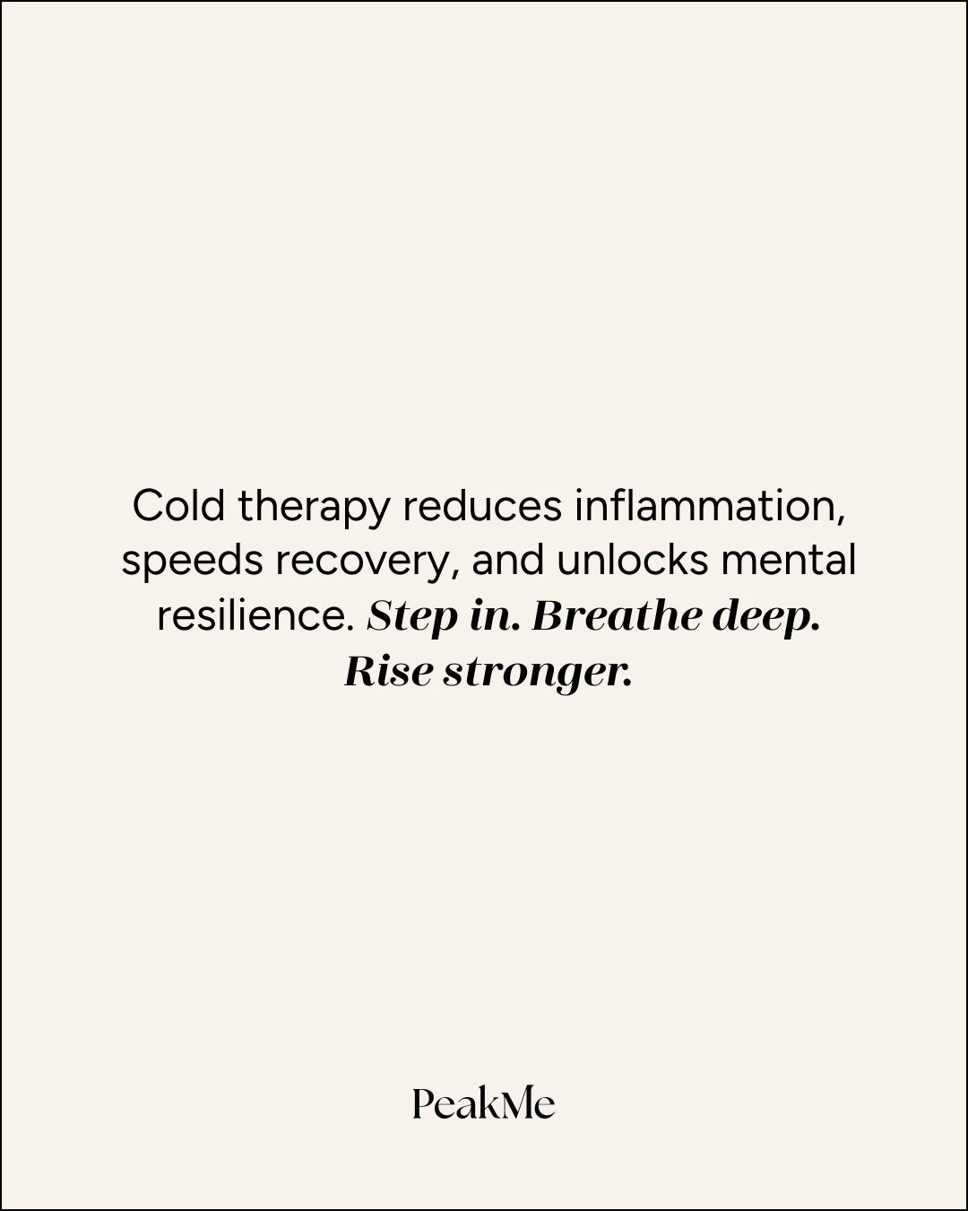 Core Ice Bath - Latte by PeakMe, SKU PK-ICE-003