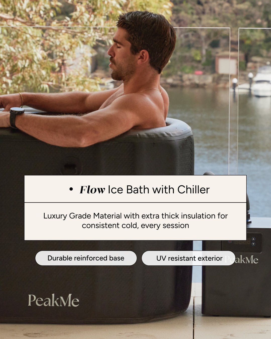 Flow Ice Bath - Premium Design by PeakMe, SKU PK-ICE-005