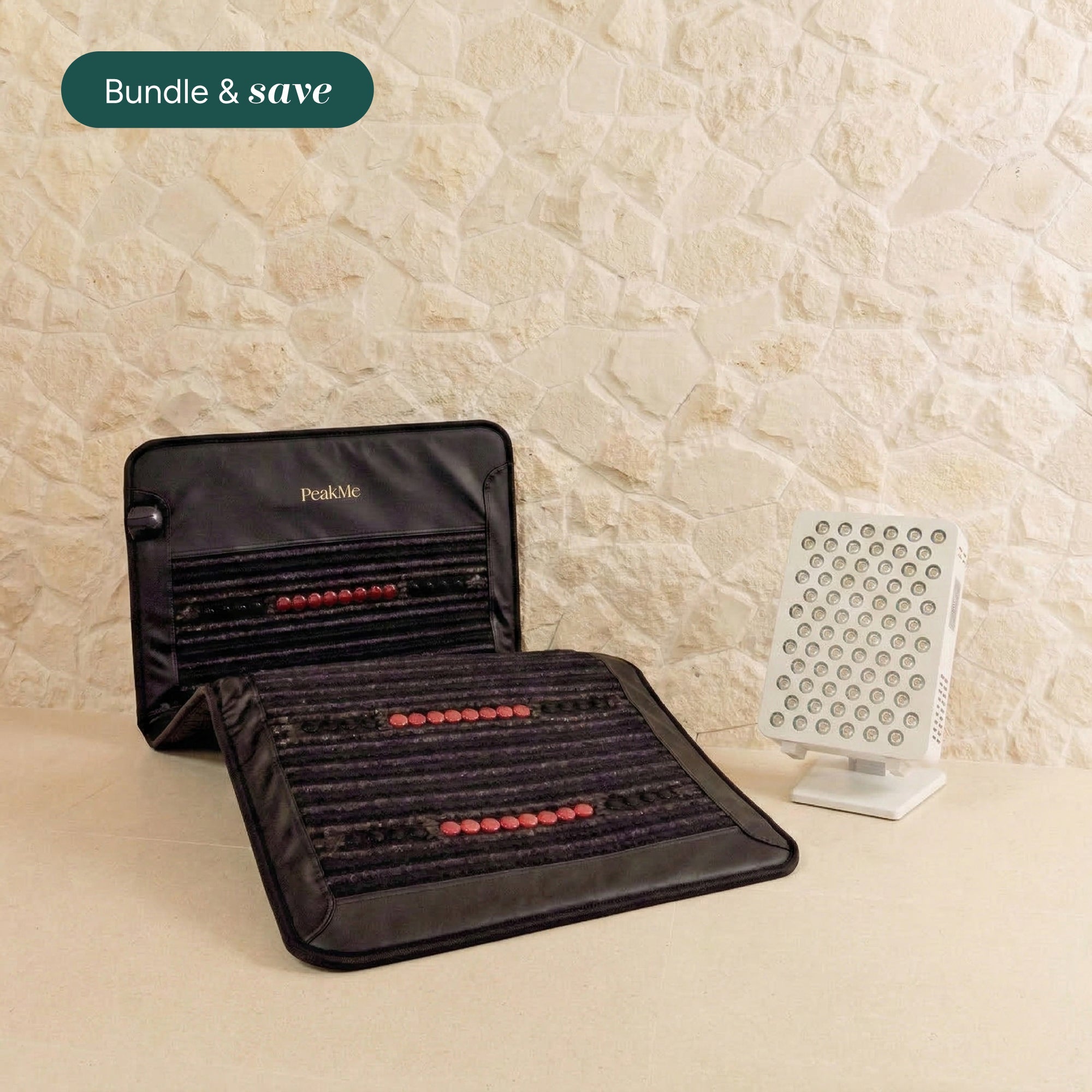 Rejuventation Bundle - PEMF Mat + Red Light Therapy Panel. - *Recovery Bundle.* by PeakMe, SKU PK-BDL-0005