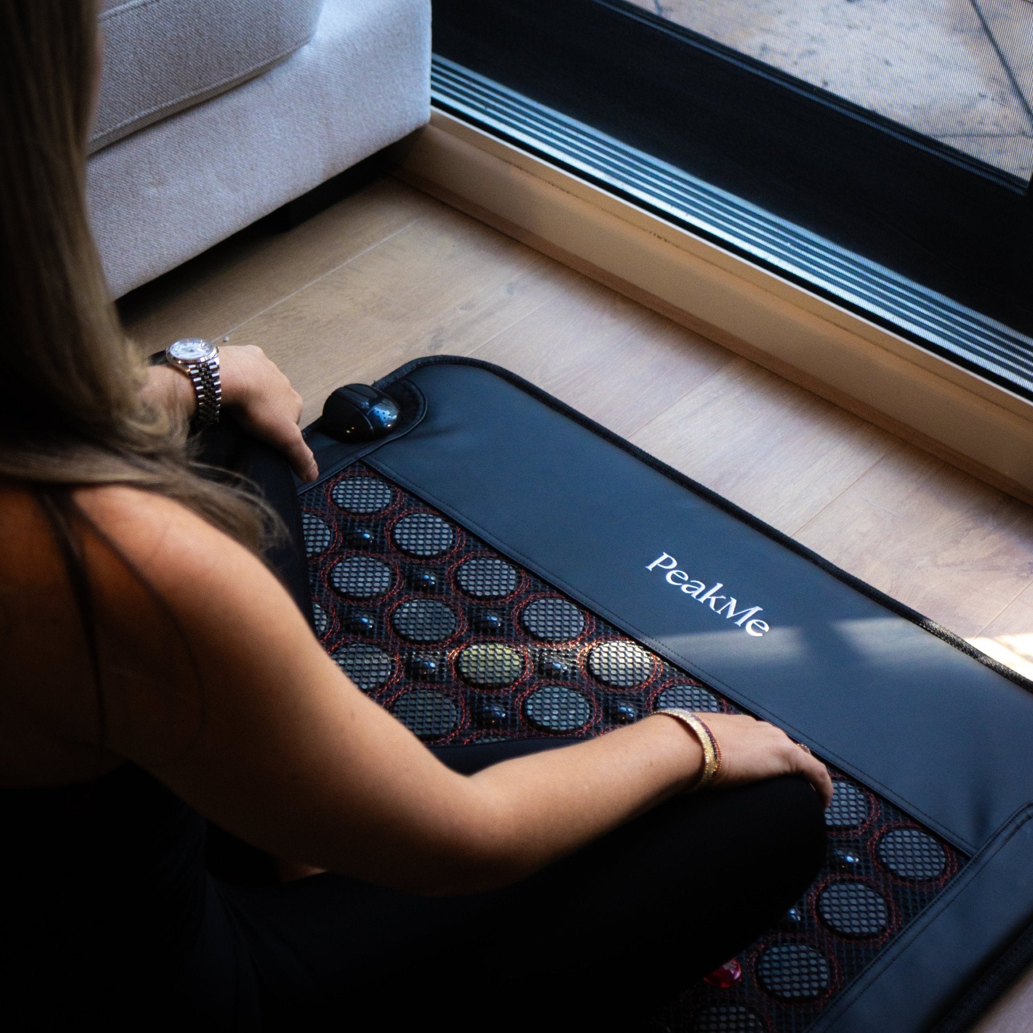 Restore Infrared PEMF Mat - Full-Body PEMF Mat. Red/NIR Light. Gemstone Therapy. by PeakMe, SKU PK-PEMF-A1000