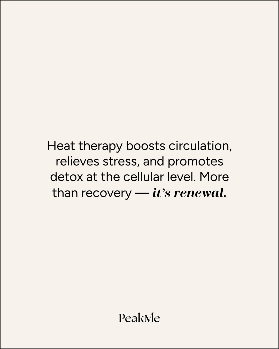 Retreat Steam Sauna by PeakMe, SKU PK-SAUNA-004