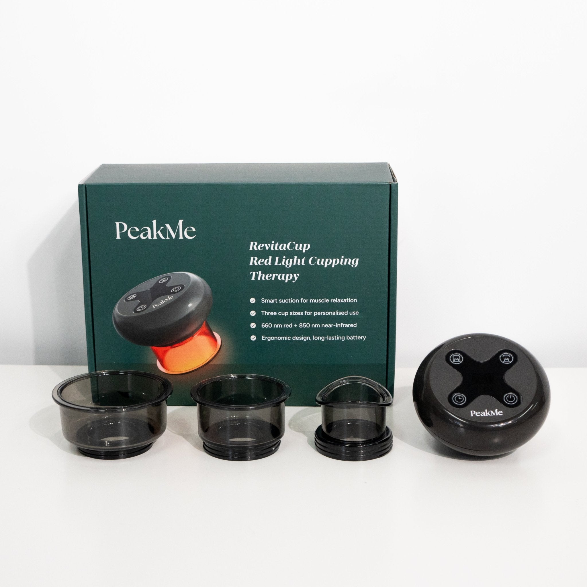 RevitaCup - Red Light Cupping Therapy by PeakMe, SKU PK-RLT-CUP